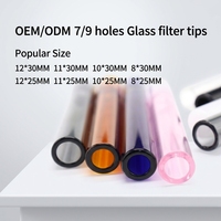 Embouts en verre personnalisés 6mm 7mm 8mm 9mm 10mm 11mm 12mm, filtre en verre, tube en verre