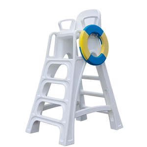 Chaise de surveillance en polyéthylène pour sauveteurs dans les piscines, résistante à la corrosion, aux UV et facile à démonter - Product Image 1