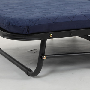 Lit pliant Myb à trois sections, taille simple, bleu foncé, lit de bureau multifonctionnel pliable avec dossier réglable - Product Image 3