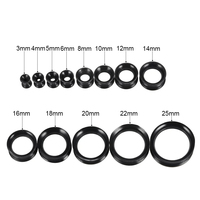 2 Pcs/Lot 3-25MM Bouchons et tunnels d'oreille flexibles en silicone Piercing d'oreille Tendeurs d'oreille Expander Dilations Body Jewelry