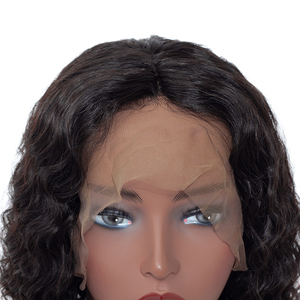 Hot Selling Brazilian Human <span class=keywords><strong>Hair</strong></span> Lace Front Bob Short Nature Wave Wig - Product Image 2