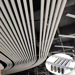 Modern Metal Suspended Ceiling U-Shaped Square Aluminum Strip Baffle Ceiling - Product Image 5