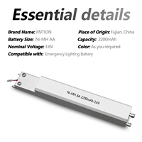 Аккумулятор JINTION 3.6V 2200mAh NiMH для аварийного освещения, замена для пульта Mackwell 9005029 LR