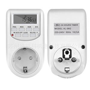 Enchufe Temporizador de 24 Horas Estándar Europeo Al-06g 220-240V 50Hz 10A, Enchufe Universal con Manual en Inglés - Product Image 5