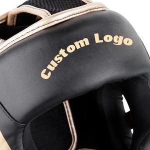 Couvre-chef de boxe en cuir avec logo personnalisé pour adultes et enfants Couvre-chef protégé de boxe MMA Casques de combat-Sparring Protections de tête - Product Image 5