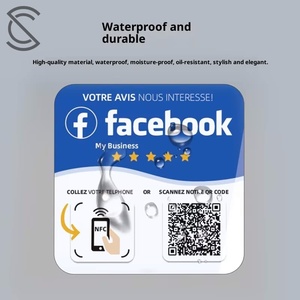 <span class=keywords><strong>ป้าย</strong></span>อะคริลิค RFID NFC NTAG213 รองรับ 13.56MHz พร้อมคิวอาร์โค้ด สำหรับร้านอาหาร โซเชียลมีเดีย และรีวิว Google ขายดี - Product Image 3