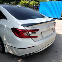 Pour Honda Accord 10ème génération (2018-2021) Style Type-R - Aileron arrière en fibre de carbone, garnitures d'ailes centrales et capots moteur (personnalisés)