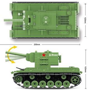 <span class=keywords><strong>Tanque</strong></span> Militar 100063 Rusia <span class=keywords><strong>T</strong></span>-<span class=keywords><strong>34</strong></span>, Bloques de Construcción de <span class=keywords><strong>Tanque</strong></span> Mediano, Soldados de la Segunda Guerra Mundial, Armas del Ejército, Ladrillos, Juguetes para Niños - Product Image 3