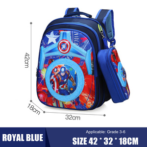 Sac à dos pour enfants en nylon imperméable à grande capacité avec motif de personnage de film à succès transfrontalier personnalisé avec trousse à crayons - Product Image 5