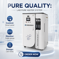 Purificateur d'eau ultra pure de laboratoire pour l'analyse biochimique, la culture cellulaire, la détection TOC et la spectroscopie d'absorption atomique