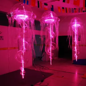 Inflatable Manufacture Artificial Jellyfish Aquarium Ceiling Suspended LED Inflatable Jellyfish Decorations