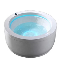 Ronde 2 Spa Whirlpool Spa Baignoires Yacuzzi 360 Degrés Pleine Cascade PVC Vague Piscine Jacuzzier Baignoire Sexy Douche Fille