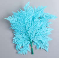 Feuillage séché d'Arachniodes coloré et préservé |   Plantes artificielles vertes pour la décoration d'hôtel et de maison |   Arrangements de table Décoration de mariage 45cm