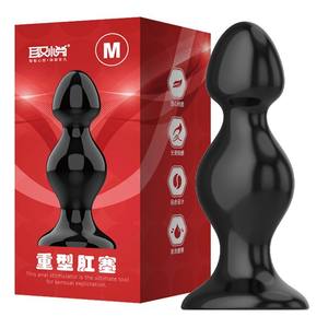 Giocattoli Anali in TPE Nero in 6 Misure, Enorme Massaggiatore Prostatico e <span class=keywords><strong>Plug</strong></span> Anale per Donne e Uomini - Product Image 5