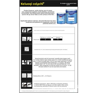 Apprêt antirouille gris 1K à composant unique couche de finition liquide de <span class=keywords><strong>peinture</strong></span> de <span class=keywords><strong>voiture</strong></span> réparation de métal époxy avec rénovation pour Fini - Product Image 4