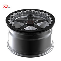 Roues de frein forgées Beadlock 15x8 15x9 15x10 17x10 17x11 5x4.5 5x4.75 5x120 5x115 2/3-Piece pour Corvette C6 Camaro Mustang
