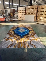 Panel Dinding PVC Marmer Modern 2.5mm Desain Damask untuk Dekorasi Rumah, Komersial, Hotel, Tahan Air, Peredam Suara, Anti UV, Tahan Api