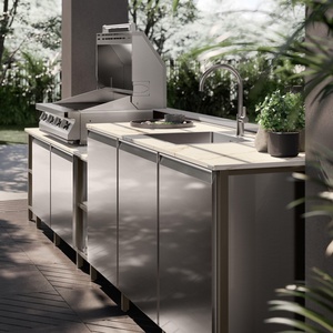 China Made Customized Kitchen <b>Cabinets</b> Ready to Assemble <b>Outdoor</b> Stainless Steel Kitchen <b>Cabinets</b> With BBQ Grill - Product Image 4