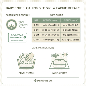 Set di Abbigliamento Personalizzato per Neonati, Completo in Maglia per Bambini e Bambine, Outfit Invernale a Maniche Lunghe, Tutina per Neonati - Product Image 6