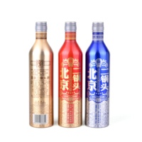 Vide recyclé 175ml 187ml 250ml 350ml 400ml 500ml 600ml 750ml en aluminium de boisson de vin de bouteille avec bouchons en aluminium