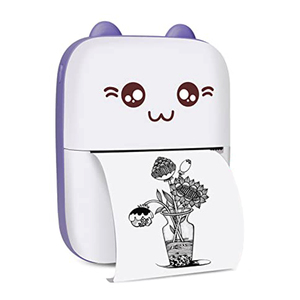 Xách tay mini nhiệt Pocket máy in trẻ em Quà tặng sai Câu Hỏi in giấy ảnh 57 Mét Kích thước tối đa Memo máy xách tay - Product Image 1