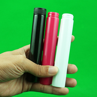 Flacons Pop Top en plastique Mylar de 90 Dram opaque noir avec sérigraphie pour récipients Pop Top à surface transparente