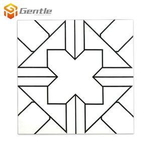 Phong Cách Đơn Giản Nội Thất 20*20CM Đen Mix Trắng Mô Hình Tường Gạch Gốm Tầng Gạch Nghệ Thuật Cho Trang Trí Phòng Tắm - Product Image 6