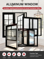 Fenêtres à guillotine simples ou doubles de style américain avec double vitrage et grille décorative, sur mesure, fournisseurs Seeyesdoor Foshan