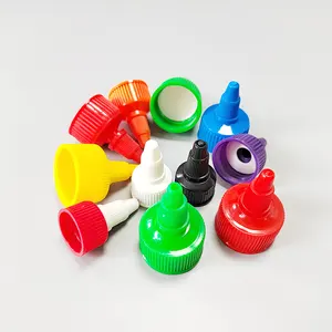 Sos dağıtıcı için 18mm 20mm 24mm 28mm büküm üst kapak custom made plastik şişe