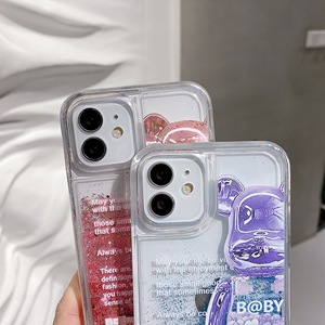 Coque pour Huawei <span class=keywords><strong>Honor</strong></span> 80 Pro 70 60SE 50SE N0va 9 10 Magic 4 P50 Liquid Quicksand Bear Cover pour Xiaomi 13 Redmi Note 12 <span class=keywords><strong>K50</strong></span> Pro - Product Image 4