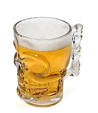 แก้วเบียร์แก้วขนาด1ลิตร,แก้วทรงกะโหลกแบบกำหนดเองได้