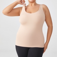 Gilet gainant grande taille à compression élevée pour femme, sans couture, respirant, écologique, séchage rapide, en nylon et élasthanne, taille moyenne