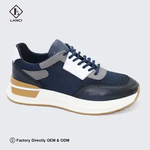 LANCI Trainers Manufacturers Custom Making Quality Leather Shoe For Men Walking Shoes New Fashion In 2024
