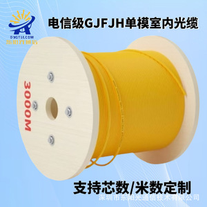 Câble à fibres optiques intérieur GJFJH-12B1, 4 à 144 fibres, monomode G652D, pour la surveillance de la sécurité des centres de données - Product Image 3