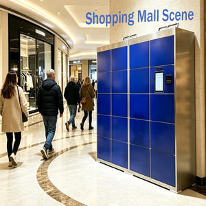 <span class=keywords><strong>Casier</strong></span> intelligent électronique pour sacs de centre commercial avec système de dépôt de pièces et billets de banque - Product Image 3