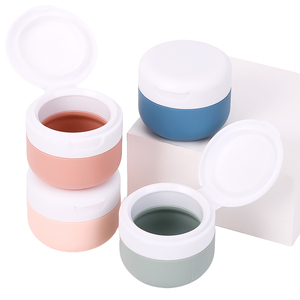 Contenitore da Viaggio in Silicone Approvato TSA da 90ml, Barattolo per Cosmetici a Bocca Larga Ricaricabile con Tappo Flip-Top - Product Image 1