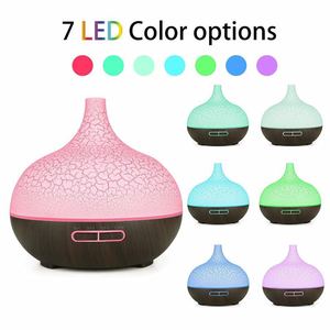 Ultrasonic Wood Grain Colorful Electric <strong>Aroma</strong> <strong>Diffuser</strong> with Essential Oil Quiet Operation <strong>200ml</strong> Capacity for Home Office Bedroom - Product Image 3