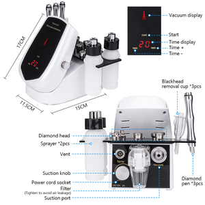 La più recente macchina per microdermoabrasione a punta diamantata professionale per microdermoabrasione a sabbia di cristallo - Product Image 5