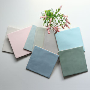 Azulejos de cerámica esmaltados para cocina, azulejos de Color Pastel estilo <span class=keywords><strong>15x15</strong></span>, gris - Product Image 4