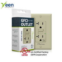Prise murale GFCI Yineng 20A pour CUL avec auto-test, anti-effraction, installation facile, résidentiel, commercial, OEM