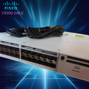 Commutateur de couche 3 empilable Catalyst C9300-24S-E 24 ports 1G SFP avec QoS et SNMP, neuf, scellé, stock d'entreprise - Product Image 1