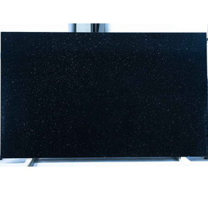 Cuarzo de Ingeniería Negro Galaxia con Base Negro Intenso y Efecto Brillante Sutil Tipo Estrella - Product Image 3