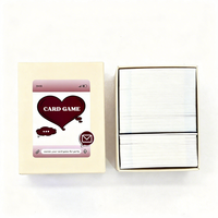 Juego de tarjetas de juego de pareja con impresión personalizada para adultos, tarjeta de fiesta para beber con logotipo para juegos de citas