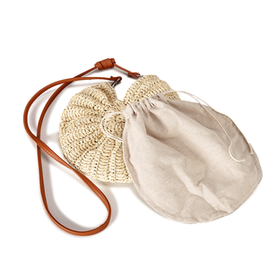 夏用ビンテージBohoクロスボディバッグレディーファッション手織りストロー財布シーシェル引き出し大容量ポリエステルビーチ用 - Product Image 6