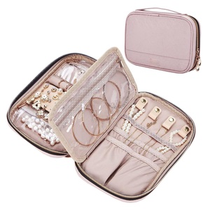 Organisateur de bijoux de voyage personnalisé avec logo OEM pour colliers, boucles d'oreilles, bagues et bracelets - Product Image 3