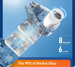 <span class=keywords><strong>Nettoyeur</strong></span> de vitres magnétique <span class=keywords><strong>double</strong></span> face facile à utiliser avec aimant puissant et conception anti-pincement - Product Image 4