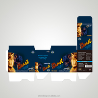 Panthère noire Super homme pour pilule emballage papier carte ampoules mâle rehausseur pilules utilisation avec des boîtes d'affichage UV