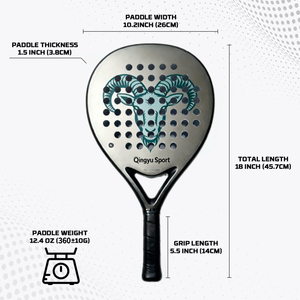 Raqueta de Pádel Profesional Deportiva de Calidad, Personalizada, con Forma de Diamante, de Fibra de Carbono 18K, Portátil y Ligera, en Stock - Product Image 4