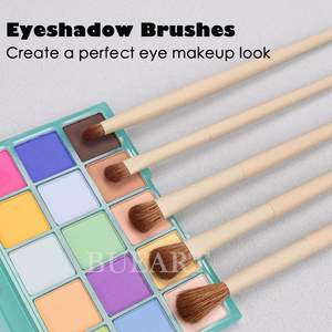 DailyQueen Morph - Juego de 15 Brochas de Maquillaje Veganas de Pelo Sintético Color Caqui, con Logotipo Personalizado, de Alta Calidad, para Base y Corrector - Product Image 4