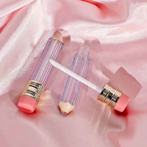 5ml Lipgloss <b>Container</b> Empty <b>Square</b> Pink Lip Bottle Rose Gold Lip Gloss Brush Tube - Product Image 3